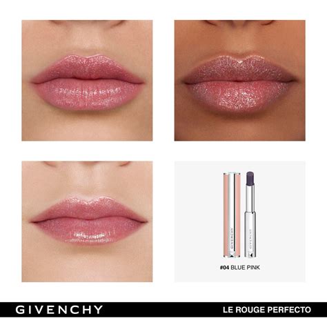 givenchy le rouge perfecto 04 blue pink|Givenchy Le Rouge Perfecto Lip Balmblue No. 04 .